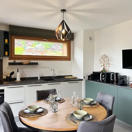 Les Gets: Cosy, Garage Prive, Wi-fi, Linge Inclus Apartment *